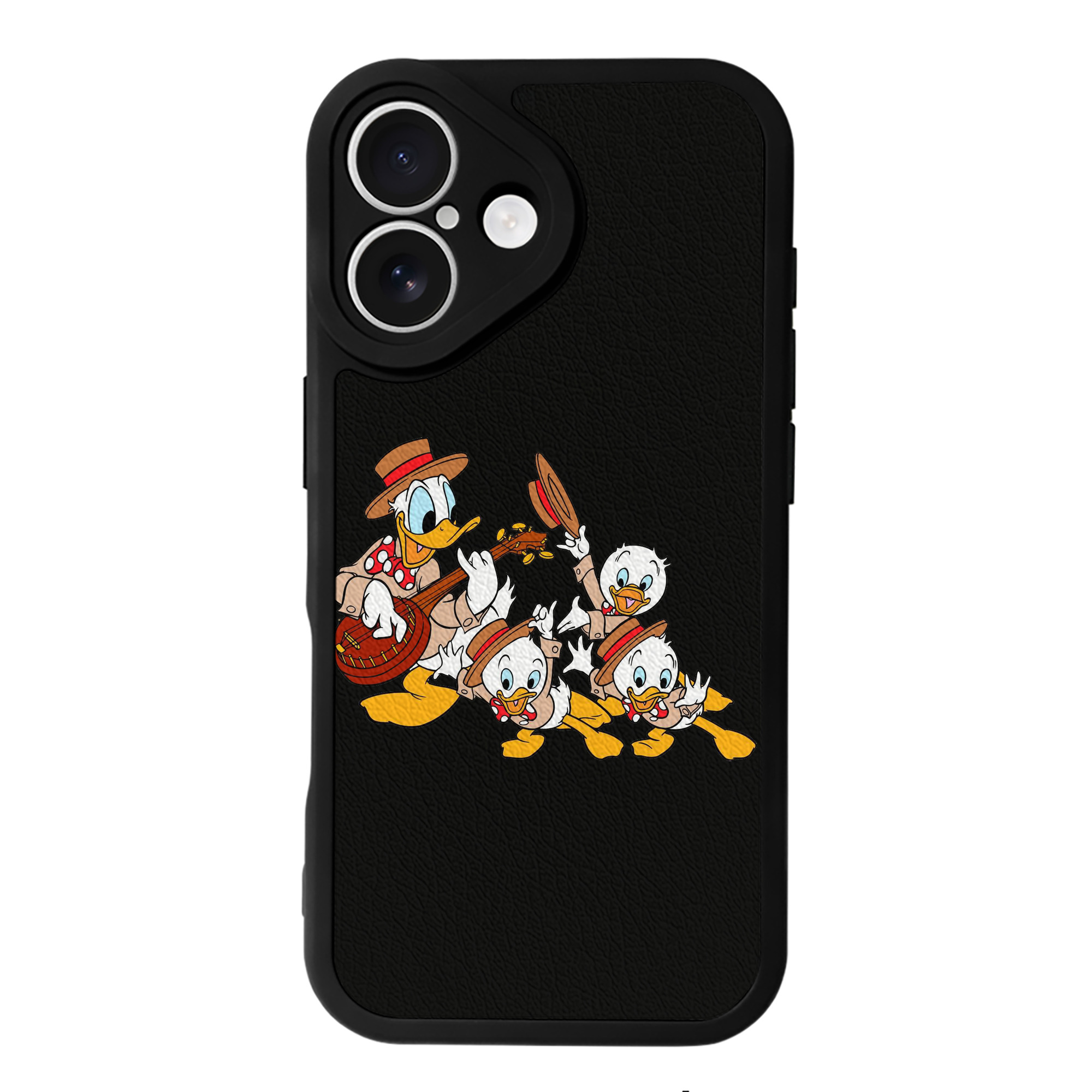 （画像用） ミッキーマウス Mickey Mouse 【iPhone 16シリーズ対応】シリコンスマホケース（レザー調） 材質：シリコン
